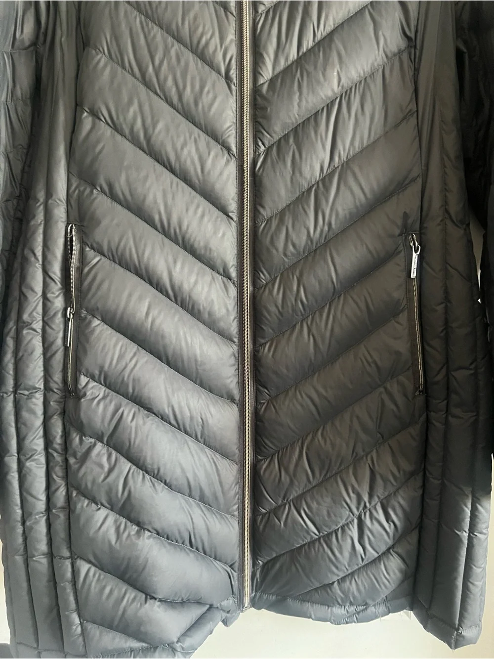 Michael Kors Gray Quilted Puffer Jacket